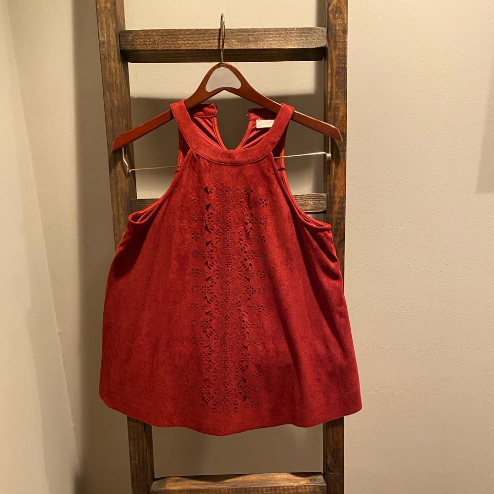 Suede Tank Top